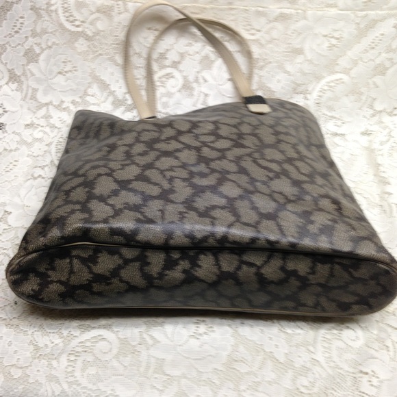 (SOLD) Yves Saint Laurent Large Coated Canvas Tote - Picture 9 of 16